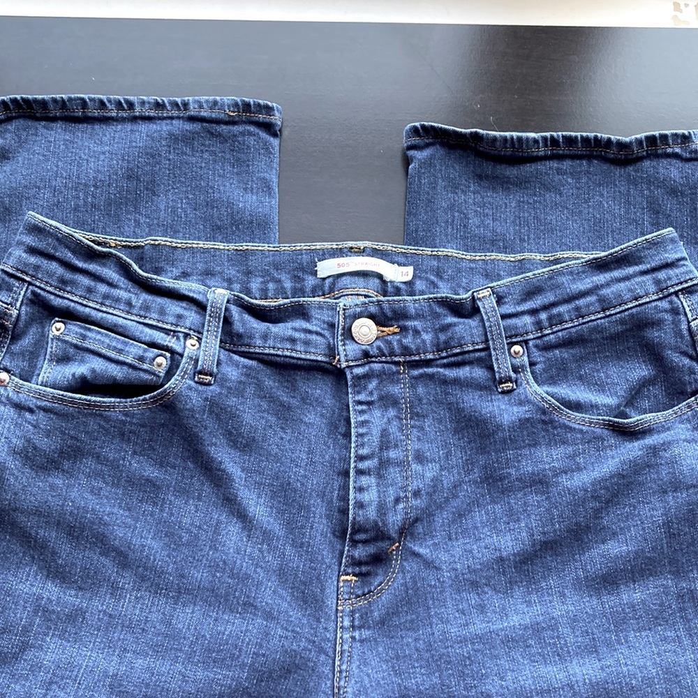 Womens Levi 505 Straight jeans